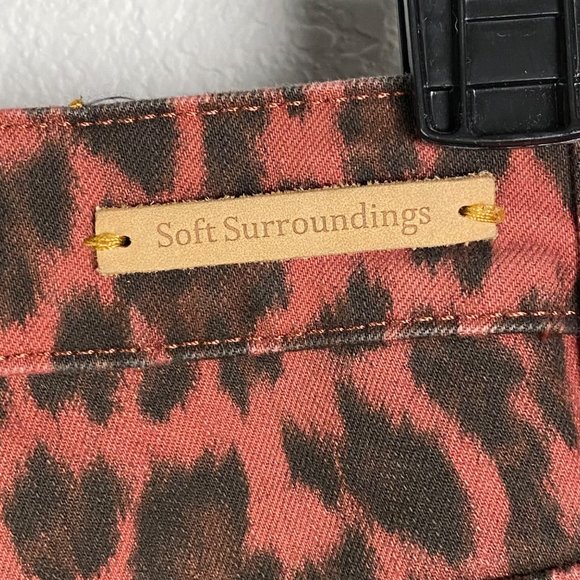 Soft Surroundings Womens The Ultimate High Rise Leopard Skinny Jeans Size‎ 6 - Picture 8 of 11